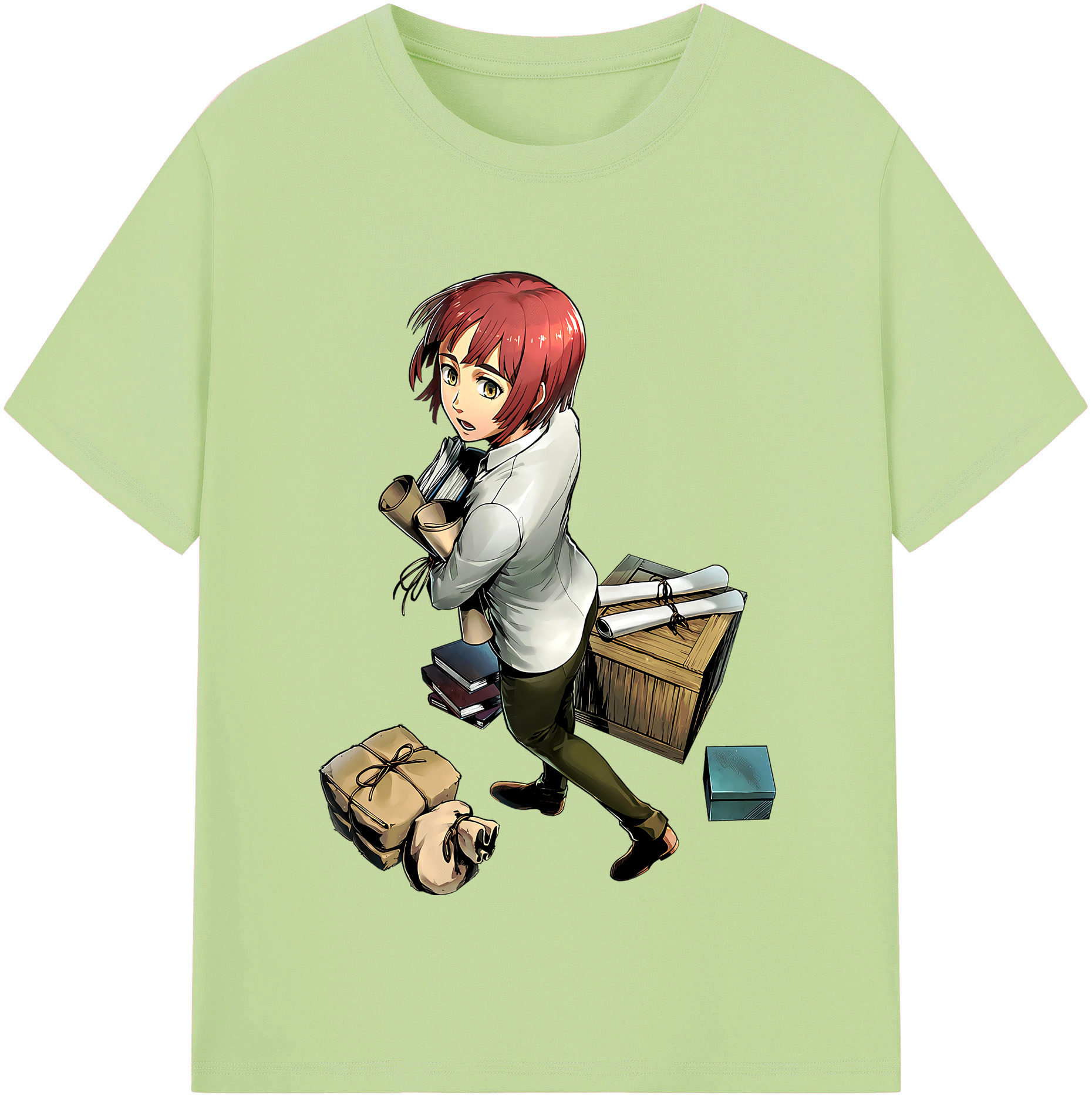 （画像用） 進撃の巨人 Attack on Titan 綿100％半袖Tシャツ（フロントプリント）